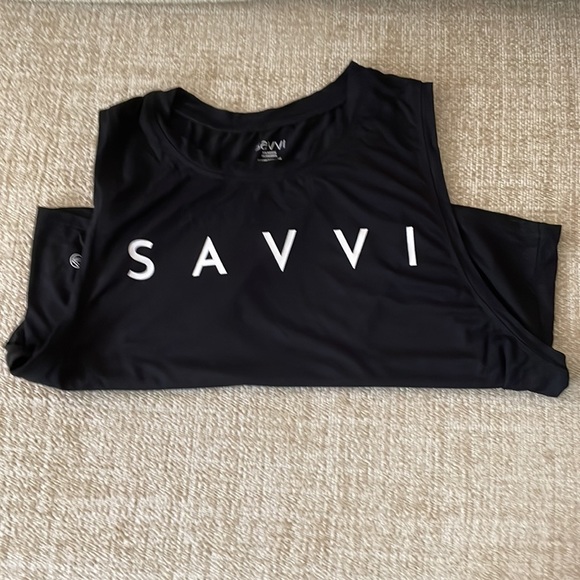 SAVVI black tank-top size medium - Picture 3 of 4
